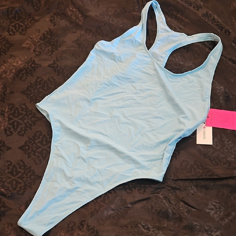 Sky Blue Women's One Piece Swimsuit